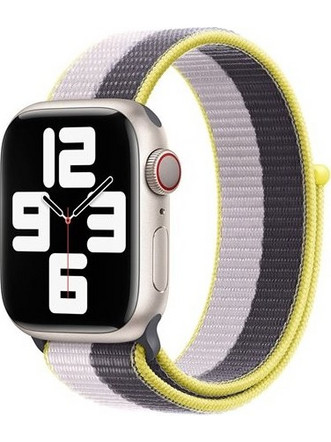 Devia Nylon Braided Two tone Λουράκι Υφασμάτινο Lilac (Apple Watch 42 / 44 / 45mm)