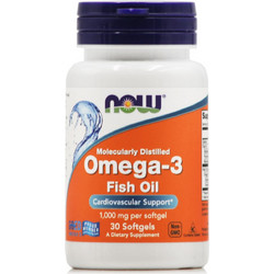 Now Foods Omega-3 Ιχθυέλαιο 30 Μαλακές Κάψουλες