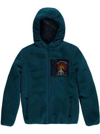 O'Neill Reversible Παιδική Ζακέτα Fleece με Κουκούλα και Φερμουάρ Πετρόλ 7P1080-5056