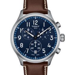 Tissot Ανδρικό Ρολόι Χρονογράφος με Καφέ Δερμάτινο Λουράκι T116.617.16.042.00