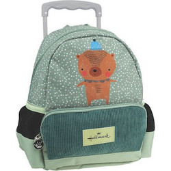 Hallmark Bear Σχολική Τσάντα Τρόλεϊ Νηπιαγωγείου Γκρι 333-21073