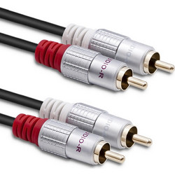 Qoltec Cable 2xRCA male 2xRCA male