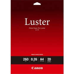 Φωτογραφικό Χαρτί Pro Luster CANON A4 Semi Glossy 260g/m 20 Φύλλα (6211B006) (CAN-LU-101A4)