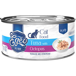 Egeo Pet Food Adult Grain Free with Tuna & Octopus in Jelly 85gr