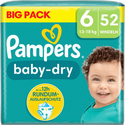 Pampers Baby Dry No6 13-18kg 52τμχ
