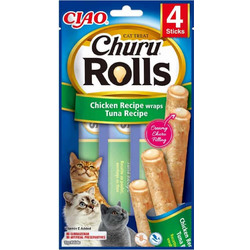 Inaba Ciao Churu Rolls with Chicken & Tuna 40gr