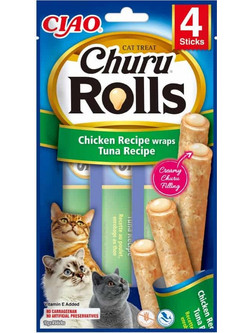 Inaba Ciao Churu Rolls with Chicken & Tuna 40gr