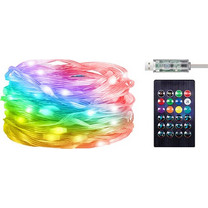 Striplight Powertech HLL-0132 15m RGB Usb-A με Τηλεχειριστήριο