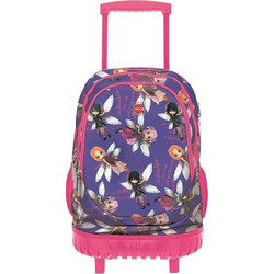 Lyc Sac Rock N Roll Any Girls Σχολική Τσάντα Τρόλεϊ Δημοτικού Μωβ 81147
