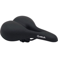 Σέλα Velo VL-6322A με Τρύπα City, Trekking, MTB Μαύρη