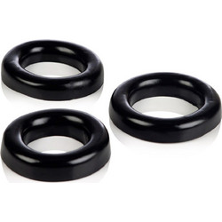 CalExotics Colt Ring Set Pliable Rubber Black 3τμχ
