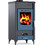 Thermiki ATS 90-10 Blue Ατσάλινη Ξυλόσομπα Αερόθερμη 12kW