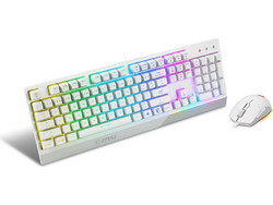 MSI Vigor GK30 Set Gaming Πληκτρολόγιο RGB White