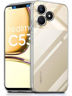 Back HARD Cover Case Σιλικόνη Για REALME C53 Προστασία Κινητό-Διάφανο