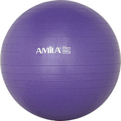 Amila Μπάλα Γυμναστικής GYMBALL 55cm Μωβ 95830-Purple