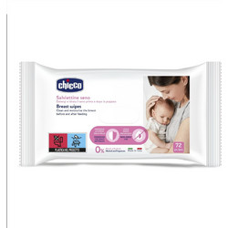 Chicco Natural Feeling Μαντηλάκια Καθαρισμού Στήθους 72τμχ