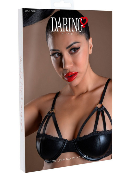 Wetlook Bra With Straps