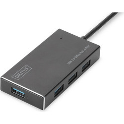 Digitus USB Hub 3.0 USB-A με 4 Θύρες USB-A & Εξωτερική Παροχή Ρεύματος