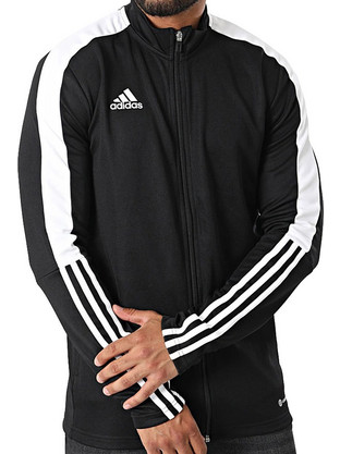 Adidas Ανδρική Ζακέτα Φούτερ με Φερμουάρ Μαύρη H60019