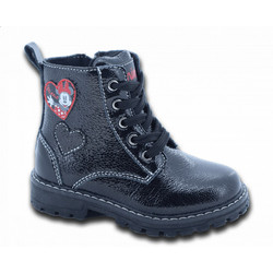 Boot with laces BLACK