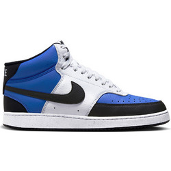 Nike Court Vision Mid Next Nature Ανδρικά Sneakers Μποτάκια Λευκά Royal Blue FQ8740-480
