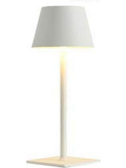 Επιτραπέζιο φωτιστικό LED διαστάσεων 10x10x38hcm σε λευκό χρώμα