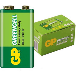 Gp Greencell Extra Heavy Duty 9V 10τμχ
