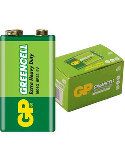 Gp Greencell Extra Heavy Duty 9V 10τμχ