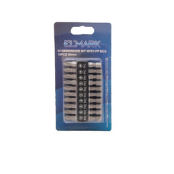 SCREWDRIVER BIT WITH PP BOX 10PCS 50mm - 598452