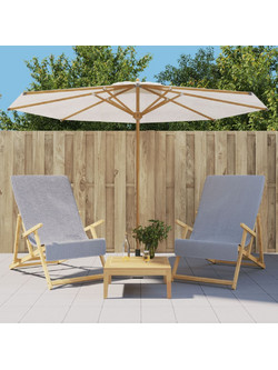 vidaXL Πετσέτα Θαλάσσης Γκρι 60x135cm 362671 2τμχ