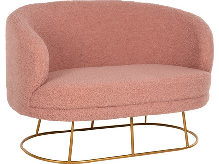HomeMarkt Arien Διθέσιος Καναπές Ροζ 130x75x85cm HM8492.22