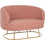 HomeMarkt Arien Διθέσιος Καναπές Ροζ 130x75x85cm HM8492.22