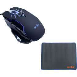 Weibo WK-411 Ενσύρματο Gaming Ποντίκι RGB 3200 DPI Black Set