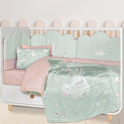 Das Home Fun Baby 4867 Κουβέρτα Κούνιας Fleece 110x150 Πράσινη Mint