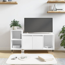 vidaXL Έπιπλο Τηλεόρασης Ξύλινο Λευκό Μ100xΠ35xΥ55cm 831308
