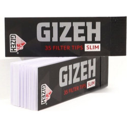 GIZEH BLACK FILTER TIPS SLIM ΤΖΙΒΑΝΕΣ GIF062