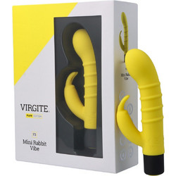 Virgite Fluo Mini Rabbit Vibe Δονητής Rabbit Κίτρινος