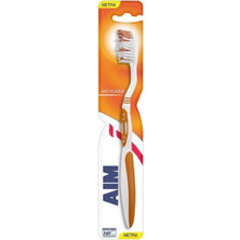 Aim Anti-Plaque Medium Οδοντόβουρτσα Πορτοκαλί