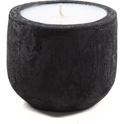 Κεραμικό Κηροπήγιο Mingi Black Spot Gray Large (15x15x14) Soulworks 0630027