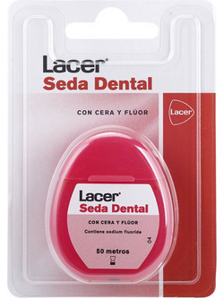 Lacer Triclosan Κερωμένο Οδοντικό Νήμα 50m