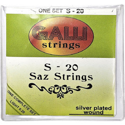 Galli S-20 Σετ 6 Χορδές Σάζι Silver Plated Copper