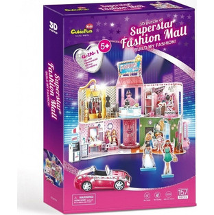 Παιδικό Puzzle CubicFun 3D Super Star Fashion Mall 157 Κομμάτια