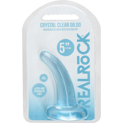 Shots RealRock Curved Smooth with Suction Cup 11.5cm Blue