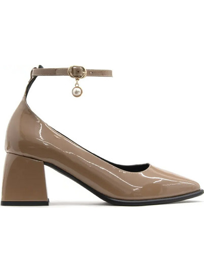 PATENT LEATHER MARY JANE MID HEEL PUMPS WOMEN I ATHENS