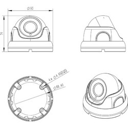 Longse LIRDBAHTC500FKE 2.8mm IP Κάμερα Ασφαλείας 5MP 4K Αδιάβροχη