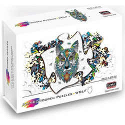 Puzzle Eureka 3D Puzzles Co. Rainbow Wooden Wolf 3D 180 Κομμάτια