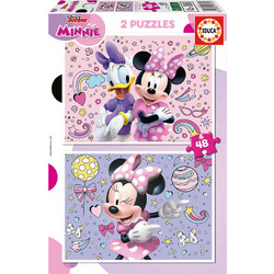 Παιδικό Puzzle Educa Minnie Mouse 2x48 Κομμάτια