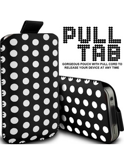 Προστατευτική Δερμάτινη Θήκη Smart Case Medium Συμβατή Με Πολλά Κινητά - Μαύρο άσπρες βούλες OEM