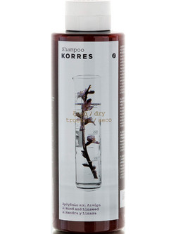 Korres Almond & Linseed Σαμπουάν για Ξηρά & Ταλαιπωρημένα Μαλλιά 250ml