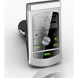 Car MP3 Player FM Transmitter Ασημί